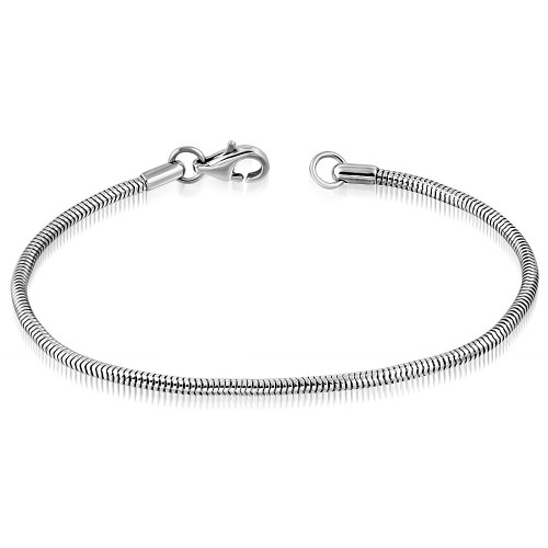 Oceľový náramok - had