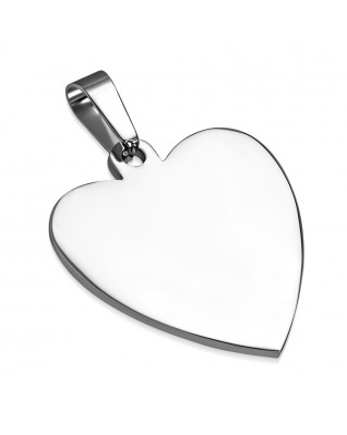 Oceľový prívesok srdca 33 x 35 mm