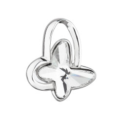 Strieborný prívesok s motýľom kameňom Crystals from Swarovski®