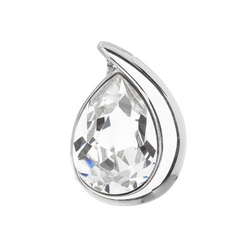Strieborný prívesok slza s kamienkom Crystals from Swarovski®