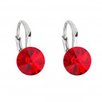 Strieborné náušnice s Crystals from Swarovski® Siam