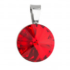 Strieborný prívesok rivoli Crystals from Swarovski® Siam