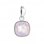Strieborný prívesok Crystals from Swarovski® Rose Water Opal