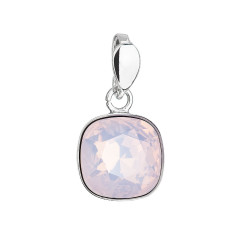 Strieborný prívesok Crystals from Swarovski® Rose Water Opal