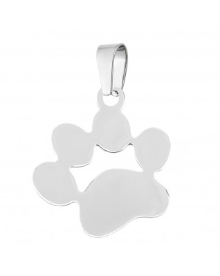 Oceľový prívesok - psia labka malá