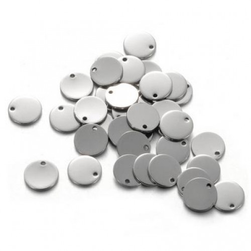 Oceľový prívesok - mini koliesko 8 mm s otvorom