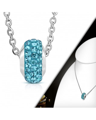 Oceľová retiazka so zavesenou korálkou