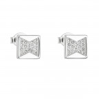 Strieborné náušnice s čírymi zirkónmi