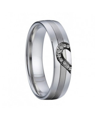 AN1029 Dámsky snubný oceľový prsteň
