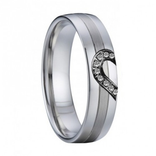 AN1029 Dámsky snubný oceľový prsteň