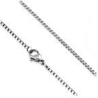 Oceľová retiazka štvorcová, hr. 2,5 mm