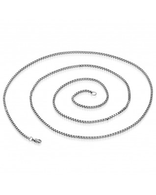 Oceľová retiazka štvorcová, hr. 1,5 mm