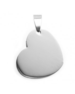 Oceľový prívesok srdiečko