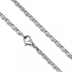 Oceľová retiazka grécky kľúč, hr. 3 mm