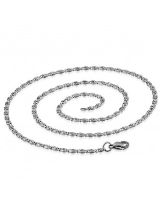 Oceľová retiazka grécky kľúč, hr. 4 mm