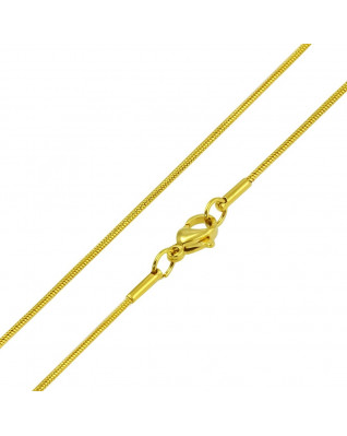 Pozlátená oceľová retiazka háde, hr. 1,2 mm