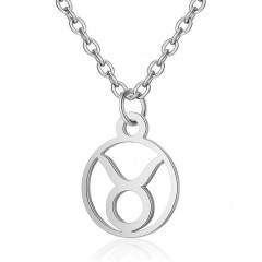 Oceľová retiazka s príveskom znamenia býk