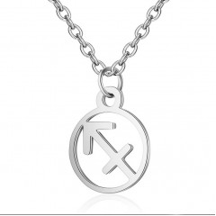 Oceľová retiazka s príveskom znamenia strelec