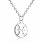 Oceľová retiazka s príveskom znamenia ryby