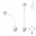 Pružný tehotenský piercing do pupka