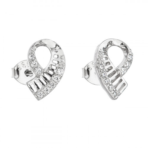 Strieborné náušnice so zirkónmi