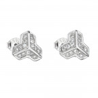 Strieborné náušnice so zirkónmi