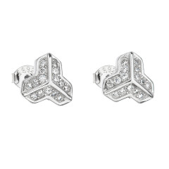 Strieborné náušnice so zirkónmi