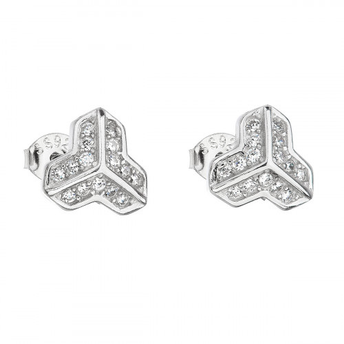 Strieborné náušnice so zirkónmi