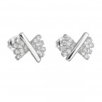 Strieborné náušnice so zirkónmi