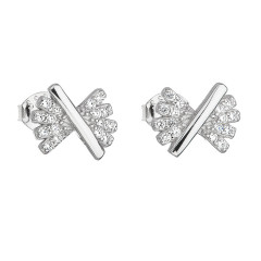 Strieborné náušnice so zirkónmi