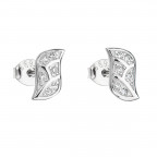 Strieborné náušnice so zirkónmi