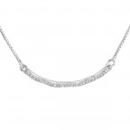 Strieborný náhrdelník so zirkónmi
