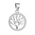 Strieborný prívesok so zirkónmi - strom života
