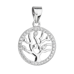 Strieborný prívesok so zirkónmi - strom života