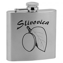 Oceľová vrecková fľaša - ploskačka 180ml v darčekovom balení