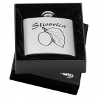 Oceľová vrecková fľaša - ploskačka 180ml v darčekovom balení