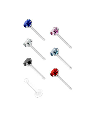 Sada 7 piercingov do nosa