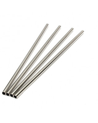 Rovná oceľová slamka (1ks)