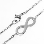 Oceľový náhrdelník nekonečno - infinity
