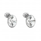 Strieborné náušnice s kryštálmi Crystals from Swarovski® CRYSTAL