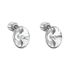 Strieborné náušnice s kryštálmi Crystals from Swarovski® CRYSTAL