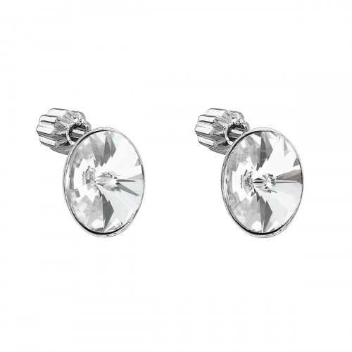 Strieborné náušnice s kryštálmi Crystals from Swarovski® CRYSTAL