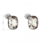 Strieborné náušnice s kryštálmi Crystals from Swarovski® SILVER SHADE