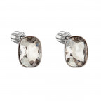 Strieborné náušnice s kryštálmi Crystals from Swarovski® SILVER SHADE