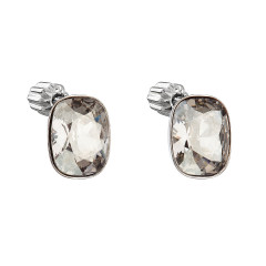 Strieborné náušnice s kryštálmi Crystals from Swarovski® SILVER SHADE