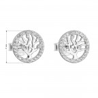 Strieborné náušnice strom života