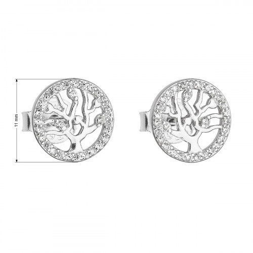 Strieborné náušnice strom života
