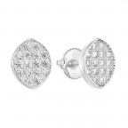 Strieborné náušnice so zirkónmi