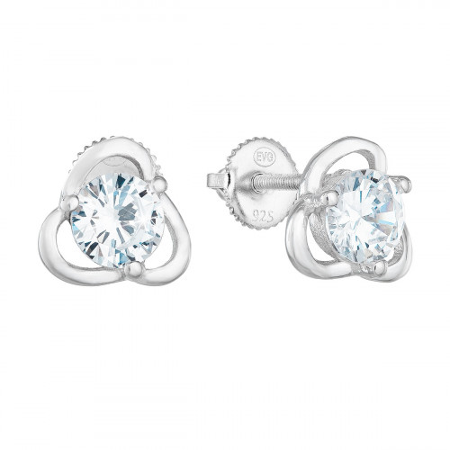 Strieborné náušnice so zirkónom