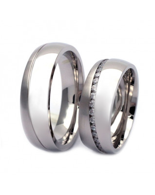 NSS3012 Dámsky snubný prsteň oceľ